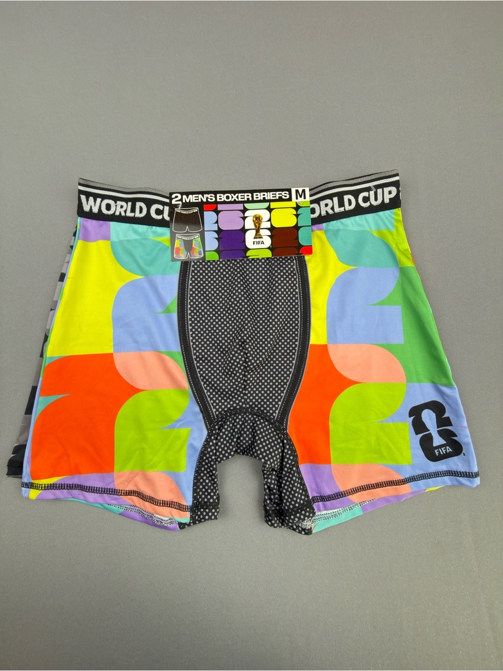 Men's Multicolor World Cup Boxer Briefs - Vibrant Support